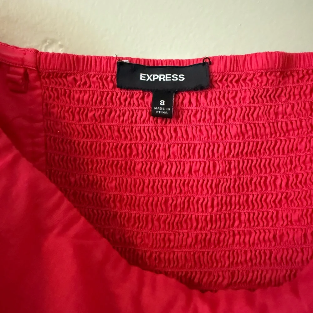 Pink Strapless Ruffle Dress - Picture 3 of 4